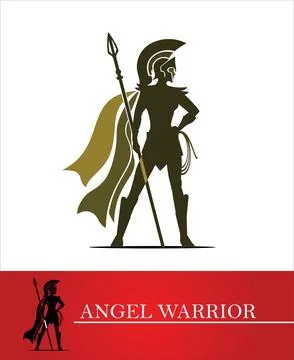 Warrior Queen with cape Stock Illustration