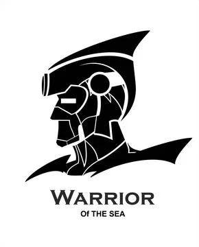 Warrior of the sea Stock Illustration