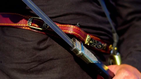 The warrior sheaths his dagger Vidéo 139566804