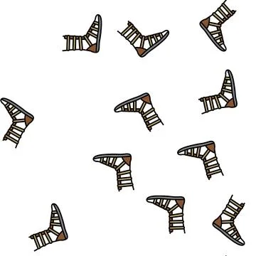 Warrior shoe ancient rome vector seamless pattern Stock Illustration