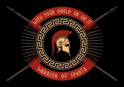 Warrior of Sparta Stock Illustration