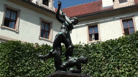 Warrior Statue Stock Footage 27268109