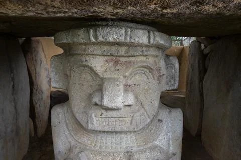 Warrior stone statue Stock Photos