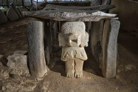 Warrior stone statue Stock Photos