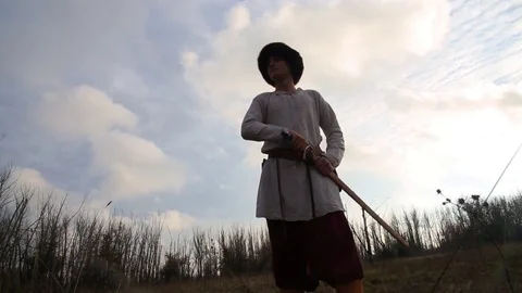 Warrior with sword Видео 83469834