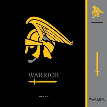 Warrior. Warrior Head. Stock Illustration