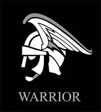 Warrior. warrior helmet,warrior head Stock Illustration