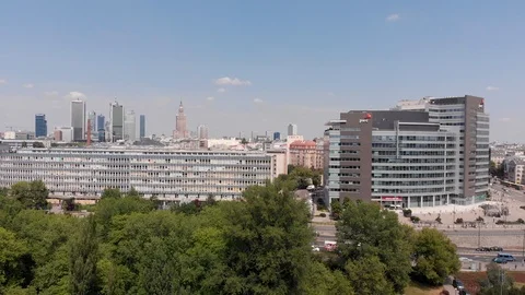 Warsaw aerial Stock Footage 91626588