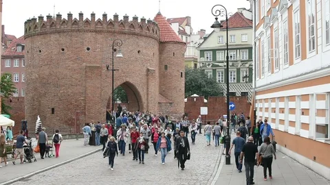 Warsaw Barbican  스톡 동영상 90457834