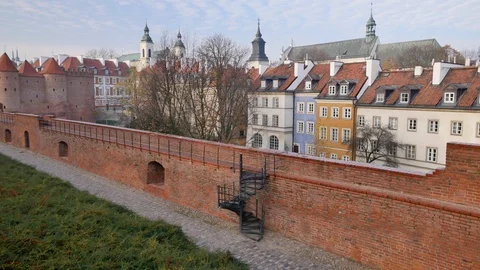 Warsaw Barbican. Stock-Footage 98447517