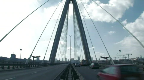Warsaw bridge 1 Video stock 462175