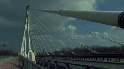 Warsaw bridge 5 Video stock 462079