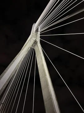 Warsaw bridge Stockfoto's
