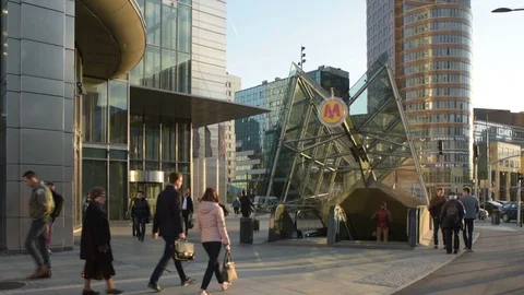 Warsaw Downtown Video stock 95946568