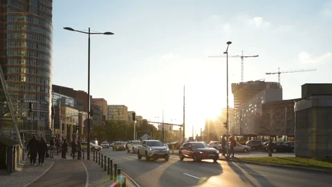 Warsaw Downtown Stock Footage 95946758