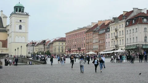 Warsaw Old Town  Video stock 90459086