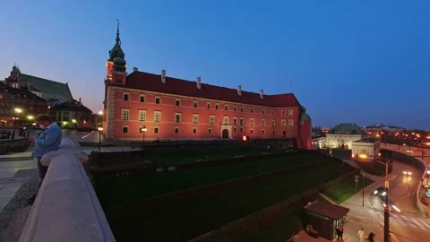 Warsaw old town timelapse Stock Footage 153058700