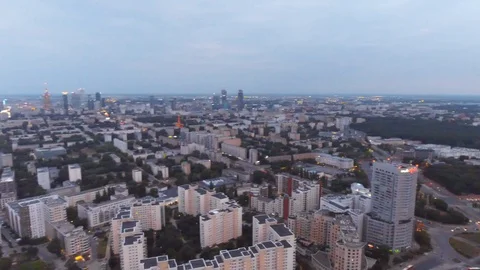 Warsaw Panorama Stock-Footage 122331810
