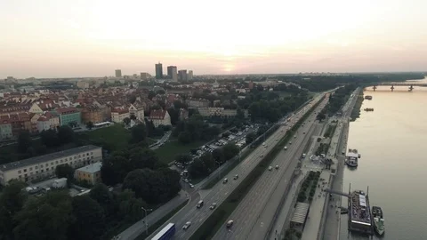 Warsaw Panorama Video stock 122335940