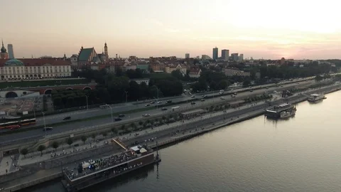 Warsaw Panorama Stock Footage 122336000