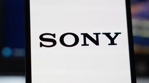 Warsaw, Poland - July 6, 2026: Sony logo displayed on a smartphone screen in Stock Footage 340278564