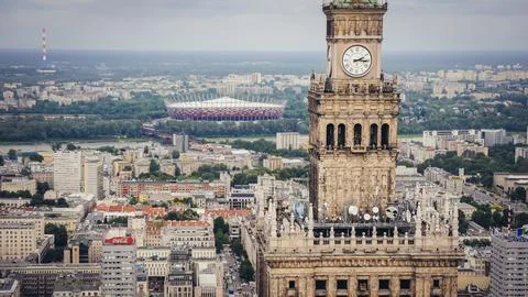 Warsaw in Poland 库存照片