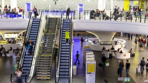 The Warsaw Rail station  Video stock 90803659