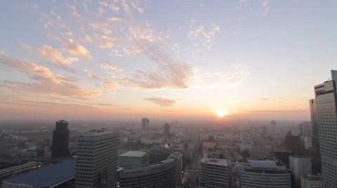 Warsaw skyline 2 Video stock 1017520
