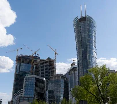 Warsaw skyscraper Foto stock