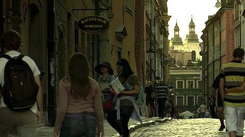 Warsaw street Stock Footage 75909209