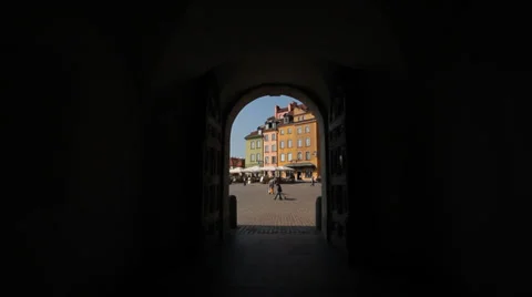 WARSAW - TUNNEL TO SQUARE Stock Footage 28103153