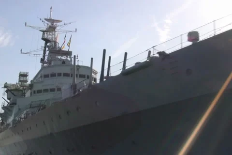  Warship Stock Footage 1044001