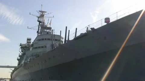 Warship Stock Footage 10712365