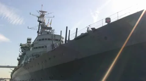 Warship Stock Footage 10795481