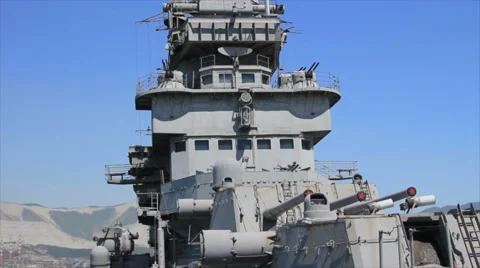 On warship Stock Footage 67805431