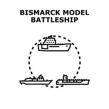 Warship vessel model concept icon vector Stock Illustration