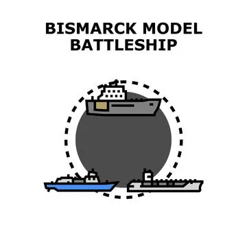 Warship vessel model concept icon vector Stock Illustration