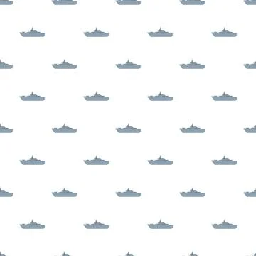 Warship vessel pattern in flat design concept Stockillustratie