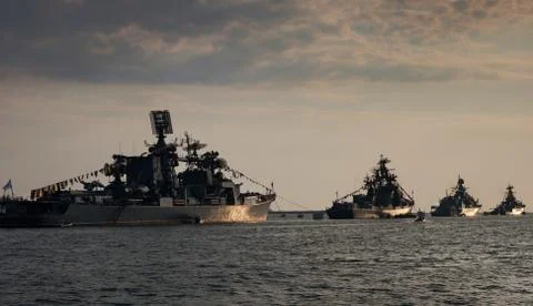 Warships Stock Photos