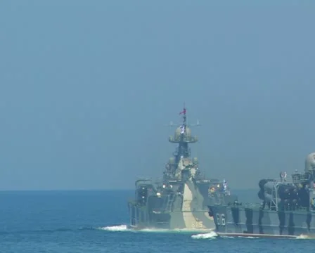 Warships at sea. #93 Stock Footage 10742842