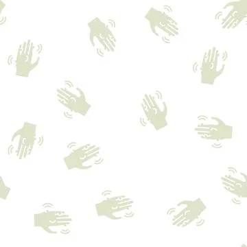 Warts disease glyph seamless pattern 스톡 일러스트