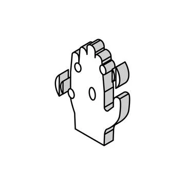 Warts disease isometric icon vector illustration 스톡 일러스트
