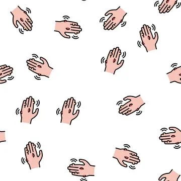 Warts disease vector seamless pattern 스톡 일러스트