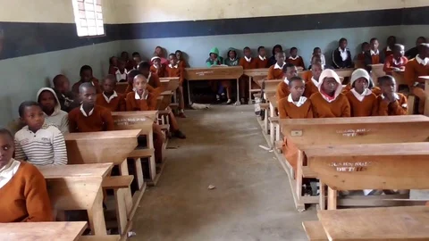 Warusha school in tanzania Stock Footage 83245371
