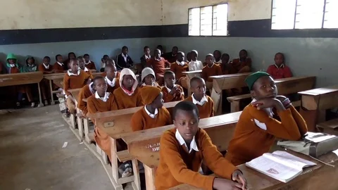 Warusha school in tanzania Stock Footage 83245407