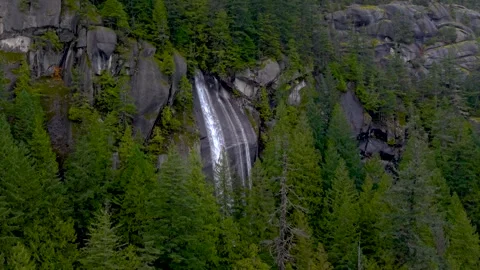 Warwefall in Squamish, BC, Canada Stock Footage 321175528