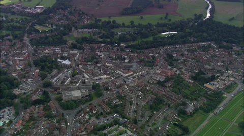 Warwick And Warwick Castle Stock Footage 65200717
