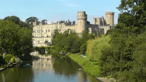 Warwick Castle Stock Footage 89738787
