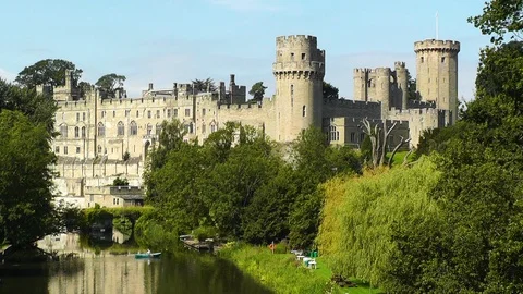 Warwick Castle Stock Footage 89750552