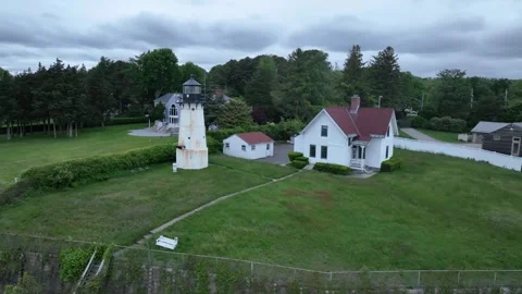 Warwick Point Lighthouse Video stock 311283150